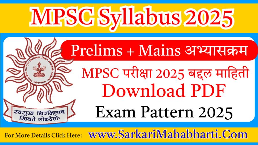 MPSC Syllabus 2025