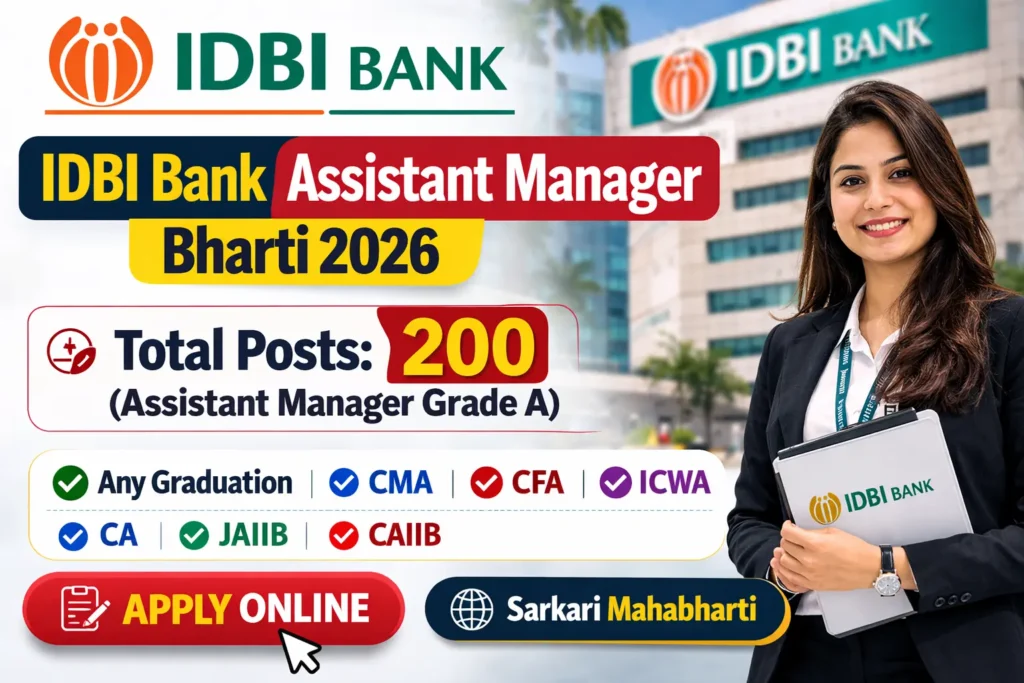 IDBI Bank Assistant Manager Bharti 2026