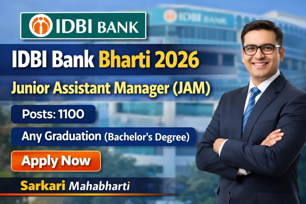 IDBI Bank Junior Assistant Manager Bharti 2026