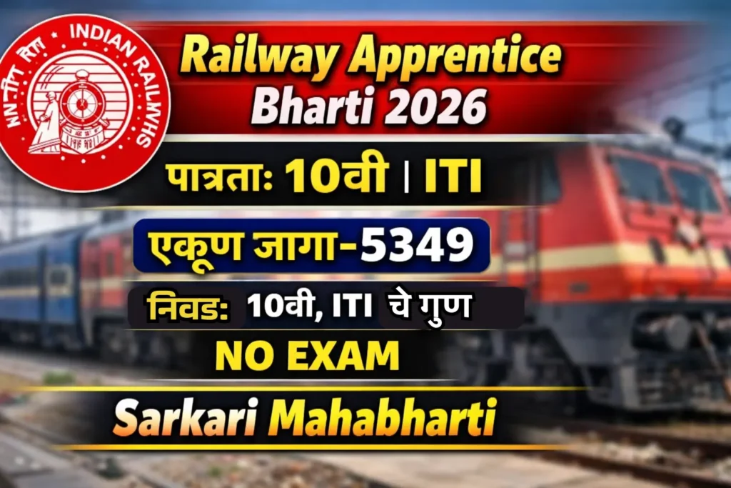Railway Apprentice Recruitment 2026 Marathi