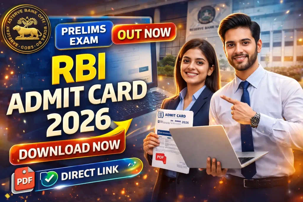 RBI Assistant Prelims Admit Card 2026