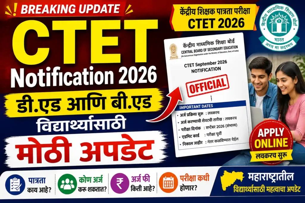 CTET September 2026 Notification